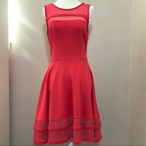 Flirty Coral Cocktail Dress
